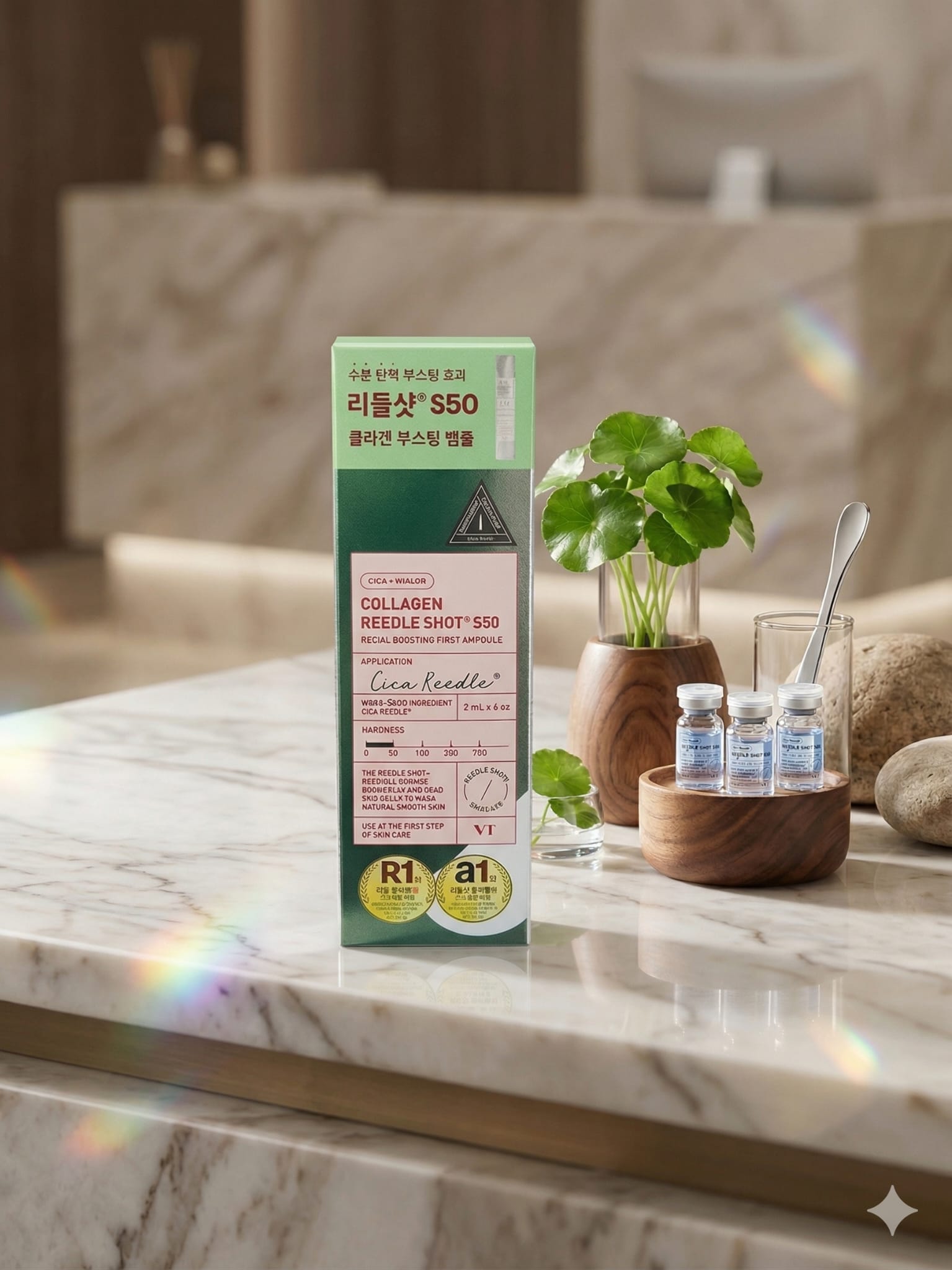 VT Reedle Shot Facial Lifting Peptide Essence Set